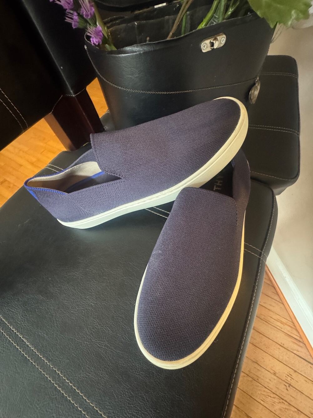 Rothy's The Original Slip On Women’s Sneakers Navy Size 8.5 (700